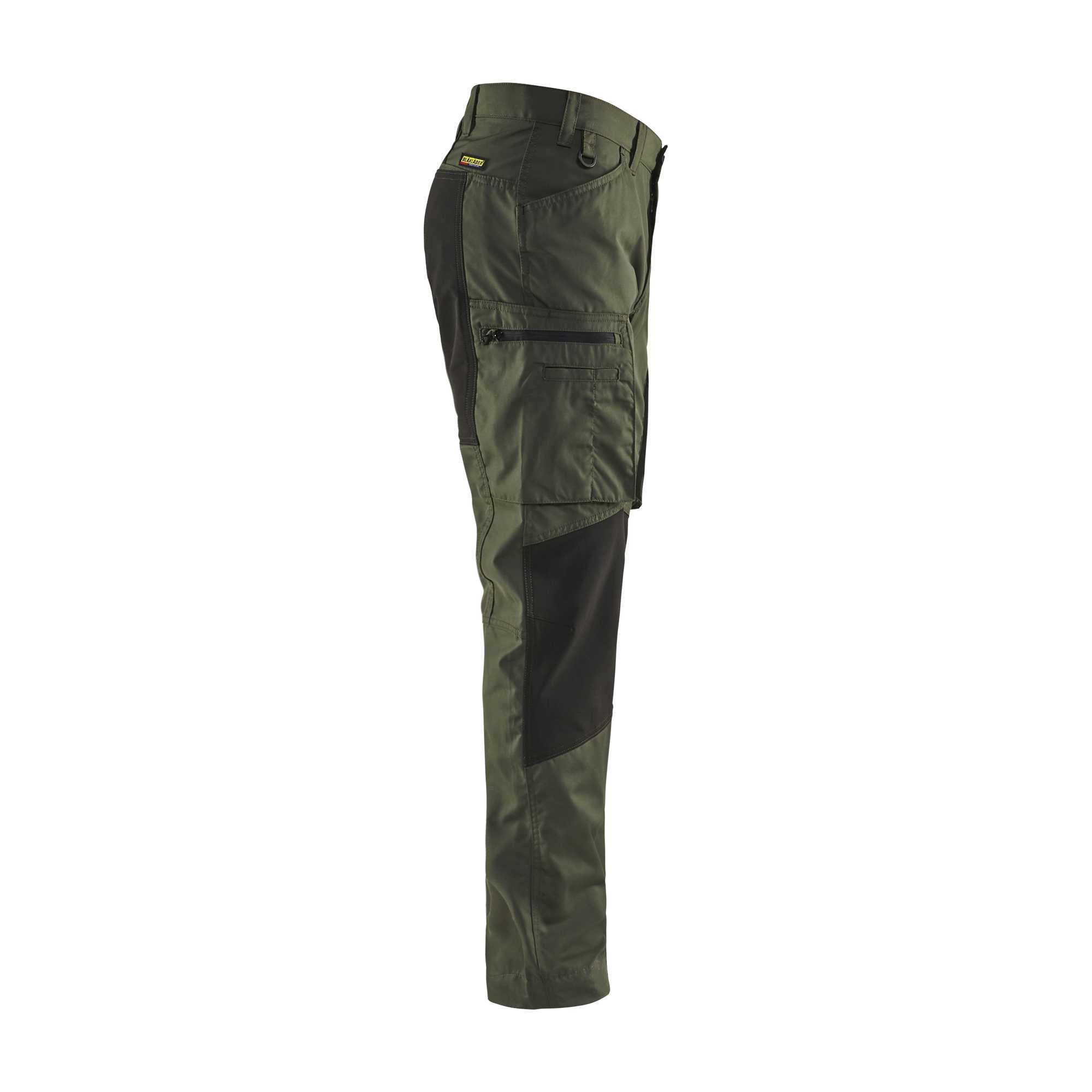 BLAKLADER 14591845 Service Trousers with Stretch Work Trousers Men - stretch panels